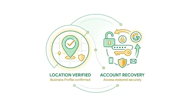 Giao diện bảng điều khiển thông báo địa điểm Google Business Profile bị tạm dừng