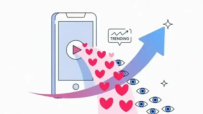 Tăng tim thả tim video TikTok đẩy mạnh tương tác và nâng cao tỷ lệ lên xu hướng