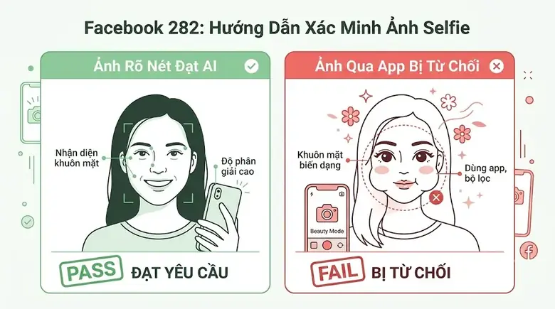 Hướng dẫn chụp ảnh chân thực xác minh khuôn mặt rõ nét không qua chỉnh sửa