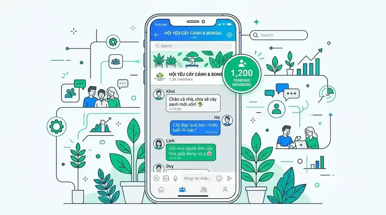 Dịch vụ mua bán nhóm Zalo có sẵn 1000 thành viên bàn giao quyền Trưởng nhóm an toàn