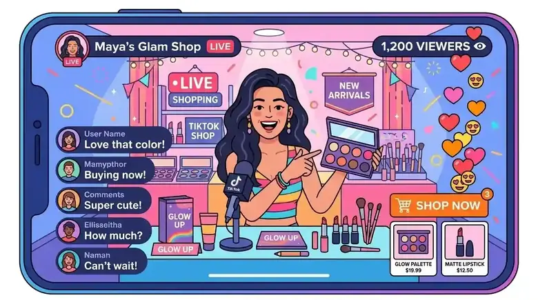 Tăng mắt xem livestream TikTok giúp phòng live đông đúc thu hút người mua chốt đơn