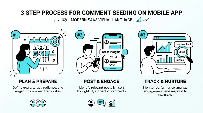 Quy trình 3 bước thực hiện seeding bình luận TikTok tự động an toàn tại VIPVUI