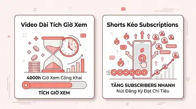 Điều Kiện Bật Kiếm Tiền YouTube: Đạt 1000 Sub & 4000 Giờ Xem
