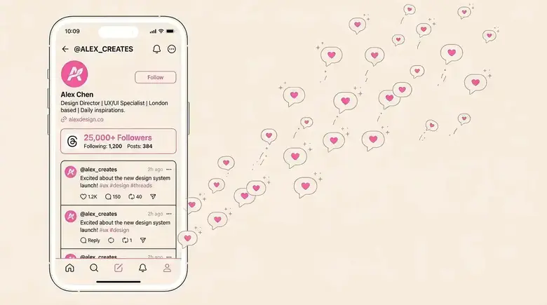 So sánh hiệu quả tài khoản Threads có lượng follow cao trong việc lan tỏa bài viết